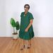 Women's Clothing Round Neck Ruffle Loose Large Size Dress_ecoleips.com
