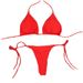 Women's Clothing Swimsuit With Chest Pads Three Point Sexy Swimsuit Women's Split Adjustable Laces_ecoleips.com
