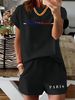 Women’s 2 Piece Outfit Set – Oversized Graphic T-Shirt And Biker Shorts Matching Set, Casual Summer Lounge Tracksuit For Daily Wear-308_ecoleips.com