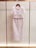 SP Women's Beaded Jacket & Slit Skirt Set - Sweet Spring Outfit, Elegant Two-Piece Suit_ecoleips.com