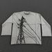 Power Tower Unisex Loose Fitting round Neck Knitwear Long Sleeved Jacquard Sweater Niche Design Artistic Top_ecoleips.com