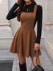 Vintage Corduroy Pants For Women - High Waisted Flared Trousers - Fall Winter Fashion_ecoleips.com