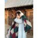 girl Quilted Color-Block Christmas Sweater Lazy New Autumn Winter Retro Loose Pullover Knitted Top Layered Wear_ecoleips.com