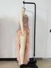 Glamorous V-Neck Sequin Fringe Hem Bodycon Dress – Elegant Pink Evening Gown For Parties & Prom (S-XL, Stretch Polyester, Figure-Hugging Silhouette)_ecoleips.com
