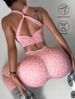 Women's 2-Piece Fitness Yoga Outfit Leopard Print Seamless Cross Bra And Panties Set Back Pleated Sports Set Outdoor_ecoleips.com