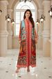 New Middle East Ethnic Style V-Neck Long Sleeve Printed Dress, Loose Fit Maxi Dress For Women, Fashionable And Comfortable_ecoleips.com