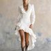 European-Style Retro Western Country Lace Denim Dress For Women, No-Wash_ecoleips.com