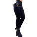 European And American Cross-border Women's High-waisted Buckle Skinny Pants, Pencil Slim-fit, Fashionable, Casual, Sexy_ecoleips.com