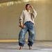 Women's Clothing Women's Ripped Patchwork Washed Jeans Jeans Multi Pocket Denim Clothing For Formal & Casual For Women_ecoleips.com