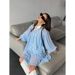 Autumn Loose Collar Dress With Belt, Bold Color Contrast, Stylish And Chic For Casual Commuting_ecoleips.com