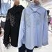 Women's European Style Long Sleeved Shirt Heavy Embroidered Beaded Turn down Collar Trendy Versatile Top for Spring Autumn_ecoleips.com