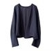 Women's Vintage Linen Cotton Shirt Jacket – Long Sleeve Oversized Boho Blouse, Summer Lightweight Cover-Up, Sun Protection Top_ecoleips.com