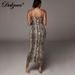 Dulzura Women Party Club Evening Streetwear Leopard Bodycon Midi Dress 2024 Summer Clothes Wholesale Items For Business_ecoleips.com