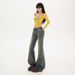 Wholesale American Retro Low-waist Hot Girl Flared Jeans, Nostalgic, Slightly Stretchy, Versatile, Slim-fit, Slimming_ecoleips.com