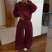 Women's Casual Fashion Sports Suit Two Piece Set Street Style Fleece Sweatshirt Style New_ecoleips.com