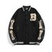 Women's Style Loose Baseball Jacket Spring/Autumn Black American Retro Cool Trendy Couple Outerwear_ecoleips.com