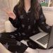 Korean Style Long-Sleeved Pajamas Set For Women Spring Autumn Homewear Comfortable Ladies Sleepwear Student Senior Casual Outfit_ecoleips.com