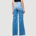 Women's Clothing High Waist Hip Lifting Lace Up Flared Pants Wide Leg Pants Jeans_ecoleips.com