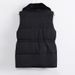 K Women's New Thickened Cotton Vest; Mid-length, Versatile, Solid Color Sleeveless Top_ecoleips.com