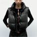 Y2K cross-border ins stand collar PU leather cotton vest women's 2023 Spring and Autumn New European and American fashion vest A764519_ecoleips.com