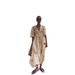 Spring Summer 2024 Fashion Printed V-Neck Short Sleeve Dress Women's Loose Fit Cross Border Style European American New Arrival_ecoleips.com