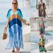 Women's Cotton Beach Cover Up Dress - Boho Chic Sun Protection Long Robe, Lightweight Bikini Wrap, Plus Size Friendly_ecoleips.com
