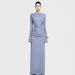 Women's Clothing Stylish And Elegant Long Sleeved Pleated Waist Elegant High-Waist Ruffle Dress – Long Sleeve A-Line, Wrinkle-Free (S-L, 5 Colors)_ecoleips.com