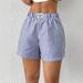 Women's Clothing Sweet And Spicy Shorts Blue And White Stripes Loose Casual Casual Fashion Sexy_ecoleips.com