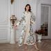 Women's Clothing SW0803 Muslim women's robe fashion printed long skirt dress_ecoleips.com
