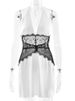 JULISSA MO Patchwork Lace Sexy Backless Mini Dress Women White Deep V-neck Halter Dress Winter Skinny Elegant Party Club Dresses_ecoleips.com