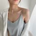 Women's Clothing Women's Satin V-Neck Camisole Top, Soft Silky Stretch Slip Tank For Layering_ecoleips.com