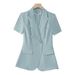 Women's Clothing Pink Suit Women's Summer Thin Work Clothes Professional Wear Temperament Goddess Style Work Clothes_ecoleips.com