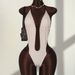 Women's Halter Neck Tie One Piece Swimsuit Bikini Sexy Crossbody Swimwear European And American Style 2026_ecoleips.com