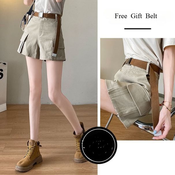 Apricot Colored Workwear, Denim Shorts, Women's Summer Thin Design, 2026 New High Waisted Slimming, Internet Famous Spicy Girl Fashion Hot Pants_ecoleips.com
