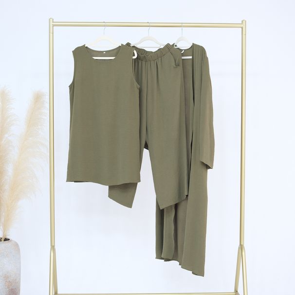 Women's Clothing Solid Color Three Piece Suit_ecoleips.com