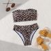 2026 Leopard Print Bikini Lace-Up Split Swimsuit Sexy European And American Style Women's Clothing Swimwear_ecoleips.com