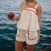 Summer Women's Solid Color Casual Vest Tie up Shorts Set European American Style Cross Border Fashion plus Size Available_ecoleips.com