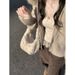 Korean-style Pure Alluring Lace V-neck Long-sleeve Base Shirt For Women, Autumn Design, Niche And Warm Inner Top_ecoleips.com