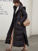 K New Women's Cotton Coat, Super Long, Over-the-knee, Thickened, Fashionable, Loose Cotton Jacket; Versatile Cotton Coat; Cotton-ded Jacket. No Bag_ecoleips.com