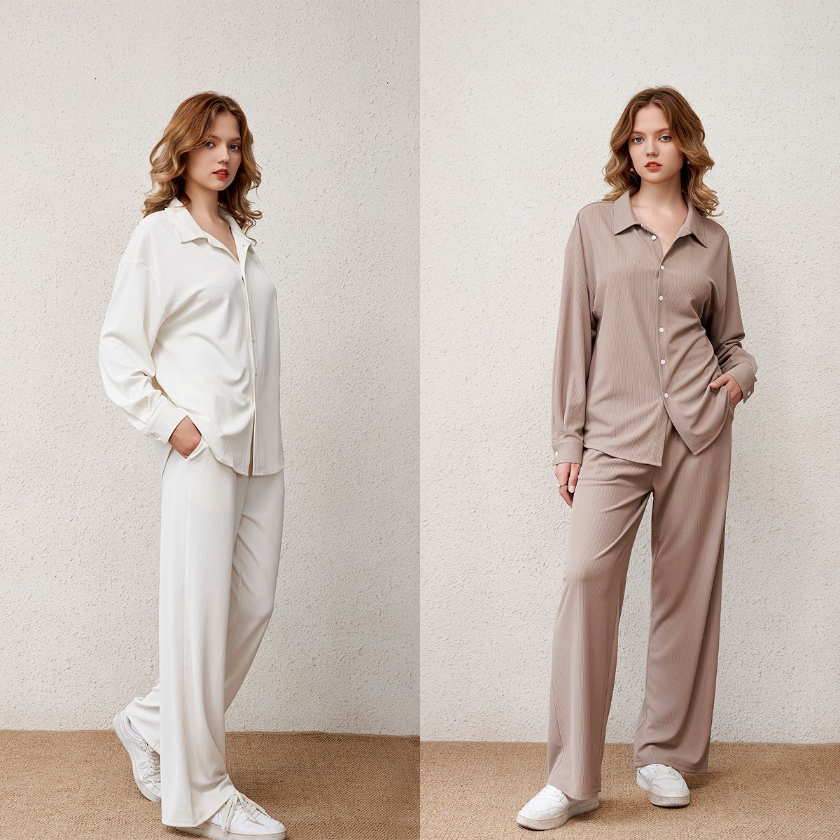 Verve Yuqi 【】American Casual Suit For Women Summer 2025 New Commuter Home Loose Versatile Women's Clothing_ecoleips.com