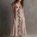 Women's Solid Color V Neck Dress Sleeveless Cotton Linen Full Skirt Ruffle Spring Summer New Style in Stock_ecoleips.com