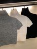 girl High Neck Slim Fit Knitted Base Shirt For Women, Autumn And Winter Inner Wear, Black Sleeve Tight-Fitting High-End Short_ecoleips.com