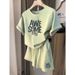 Women's Clothing Casual Sports Short Sleeved Shorts Two Piece Suit_ecoleips.com