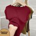Women's Plus Size Ribbed T-Shirt Short Sleeve Round Neck Solid Color Versatile Unique Design New Summer Style_ecoleips.com