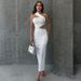 Women's Clothing Summer Halter Neck Cropped Dress For Women Slit Irregular Fashion Style For Formal & Casual For Women_ecoleips.com
