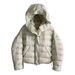 girl Girl Girl 2025 Little Pea 90 White Duck Bud Hooded Ribbed Down Jacket Women Short Winter New Korean Version For Petite Figures_ecoleips.com