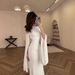 Women's Round Neck Flared Long Sleeve Satin Bodycon Midi Dress – Elegant Casual Summer Gown 2026_ecoleips.com