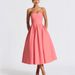 Women's Clothing Elegant Style Off-Shoulder Strapless Dress Solid Color Pleated Maxi Skirt For Women Summer_ecoleips.com