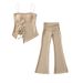 Women's Clothing Hot Girl Style Low Waist Knitted Flared Pants Suit Casual Pants Elastic Tight Hip Trousers Mopping Pants_ecoleips.com