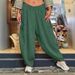 Suitable For All Seasons 2024 Autumn Winter New Casual Solid Color Pocket Loose Long Pants Women's Fashion_ecoleips.com